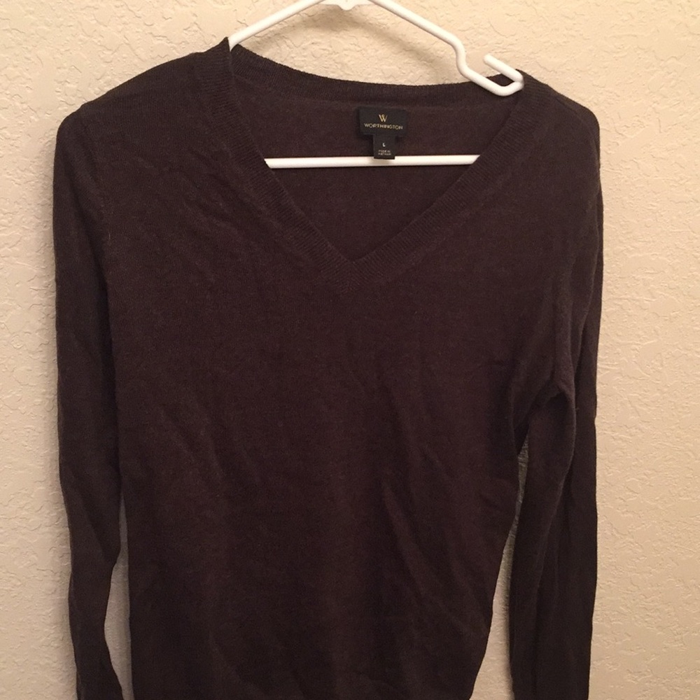 Worthington Chocolate Brown Sweater